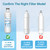 Filterlogic LT1000PC ADQ747935 MDJ64844601 NSF Certified Refrigerator Water Filter and Air Filter, Replacement for LG® LT1000P®, LT1000PC, LT-1000PC, MDJ64844601 and LT120F®, 3 Combo