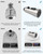 Hibbent Stainless Steel Pull Down Spray Head Replacement with 15 Adapters, NSF/ANSI/CAN 61 & CUPC Certified 3-Function Kitchen Faucet Nozzle, Compatible with Moen, Delta, Kohler Faucet, Brushed Nickel