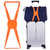 Luggage Straps Bag Bungees for Add a Bag Easy to Travel Suitcase Elastic Strap Belt(Orange)