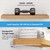 WEKIS 6 Inch Floating Shelf Brackets White, Hidden Invisible L Shelves Brackets, 1/5 Inch Heavy Duty Metal Industrial White Shelf Bracket Hardware Supports, 6 Pack Brackets for Wood Shelves