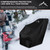 Himal Outdoors Snow Blower Cover-600D Heavy Duty Polyester,Waterproof,UV Protection,Universal Size for Most Electric Two Stage Snow Blowers 58" L x 33" W x 52" H(XL)