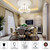 E12 LED Corn Light Bulbs, 12W Equivalent 100W, 1200 Lumen 6000K Cool Daylight White, Non-Dimmable Candelabra Base Chandelier Lights, Pack of 3