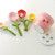 hobbyme Sunflowers Measuring Spoons and Cups Set, Cute Ceramic Measuring Spoons, Baking Sunflowers Measuring Spoon with Holder for Milk Powder Sugar Salt Wet Dry Ingredients