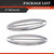 OLIMPOCICLI Chrome Rear Side Marker Louvers Fits for 1997-2004 Corvette