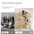 INVSSENE Corner Bathroom Countertop Organizer, Vanity Trays for Counter, Makeup Organizers, Perfume Tray, Kitchen Spice Rack, (Clear, 3 Tiers)