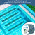 NWGW Heavy Duty Anti Slip Tape 4" x15FT Blue Grit Rubber Grip Tape for Stairs, Pool, Bathroom & Outdoor Safety | Waterproof Non-Slip Traction Strips Indoor/Shower/Trail