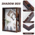Muzilife 11x14 Shadow Box Picture Frame - 2.16" Interior Deep Wood & Glass Rectangle Display Case Ready to Hang Memory Box Baby Sports Memorabilia, Pins, Awards, Tickets, and Photos, Honey Brown