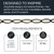 RCH Hardware CH-S57-30-PB-10 |12 Gauge Decorative Solid Steel Motif Link Fixture Chain | 10 Foot Increments |Polished Brass Finish