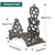 Sungmor Heavy Duty Cast Iron Garden Hose Holder - Wall Mounted Water Hose Hanger - Antique Emblem Decorative Hose Reel - Water Hose Rack Butler Storage - Two Installation Methods Wall Decor Holder