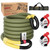 NTR 1-1/8" x 30' Kinetic Recovery Tow Rope (37,480lbs), with 2 UHMWPE Soft Shackles (40,980lbs), Heavy-Duty Offroad Snatch Strap, Vehicle Recovery kit for Jeep car Truck ATV UTV SUV