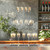 Champagne Display Holder Stand for Party With 32 Slots, Cocktail Tree Stand for Drinks 3 Tier Clear Acrylic Wine Glass Stemware Display Rack, Champagne Flute Wall Holder with Led Light for Party