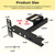 Headboard Brackets for Metal Bed Frame, Universal Adjustable Brackets for Headboard with Footboard Extension Kit Fit Twin Full Queen King, Matte Black 2 Packs