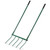 Homwin Broadfork Garden Tool with Steel Handle Heavy Duty Five Tines Broad Fork for Gardening Loosening and Aerating Soil, U-Shaped Design Hand Tiller, Compost Turner and Aerator