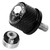 Stainless Knurled Fender Seat Bolt Screw 1/4"-20 Thread Compatible with Harley 1996-2026 Sportster Touring Softail Dyna CVO Electra Glide Street Glide- Skeleton Skull | Black Bolt & Nut Kit
