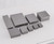 TheDisplayGuys - 25-Pack #11 Cotton Filled Cardboard Paper Jewelry Boxes Gift Case - Pearl Gray (2.1" x 1.8" x 0.8") - for Shipping or Storage