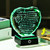 Arikyrist 20th Wedding Anniversary Crystal Heart Gifts for Couples, Laser Engraved Romantic 20 Year Anniversary Crystal Keepsake Gifts for Wife Husband, 20 Years of Marriage Gift for Her Him Friends