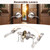 Knobonly 3 Pack Keyed Alike Satin Nickel Entrance Door Handle, Reversible Wave Style Exterior Keyed Entry Door Lever