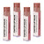 Earth's Daughter Tinted Lip Balm 4-Pack of Pink Champagne Color - Beeswax, Coconut Oil, Cocoa Butter, Vitamin - Moisturize and Beautify - Paraben Free