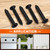 MewuDecor #12 x 2 Flat Head Wood Screw, Sheet Metal Screws, Stainless Steel 18-8 (304), Black Finish, 50 PCS