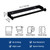 Stainless Steel Black Paper Towel Rack Wall Mount Self Adhesive or Screw Mounting Under Cabinet Toilet Paper Roll Holder for Home Kitchen Bathroom Camper Wall ﻿