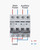 Chtaixi Manual Transfer Switch, 63 Amp 120V/240V AC Dual 2-Pole DIN Rail Mount RV Transfer Switch, Single-Side Interlock Circuit Breaker MTS D2P C63