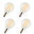 Dimmable E14 6W G45 LED Globe Light Bulb Edison Frosted Glass Light Bulbs 60 Watt Equivalent Warm White 2700K E14 European Base 900 Lumen Round Vintage Light Bulb,4 Pack