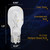 Diximus 12 Volt 7 Watt Low Voltage T5 Landscape Bulb - Pack 10 - Landscape Light Bulbs - Low Voltage Landscape Light Bulbs (Clear, 10)
