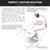 mw 6 Pack LED Recessed Lighting 6 Inch Retrofit,14W=90W, 1100LM, 5CCT, 2700K-5000K, 6 LED Can Light Retrofit,Smooth Trim, IC & Wet Rated, ETL & FCC, California JA8 Certified