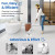 Electric Spin Scrubber Upgraded Cordless Shower Spin Scrubber Kit with 8 Replaceable Brush Heads 3 Adjustable Extension Handle Dual-Speed IPX7 Waterproof LED for Bathroom Kitchen Toilet Window Pool Car 2026 Spring Glow Up Multi-purpose Cleaning Kit