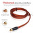 Yuchenfeng Gold-Plated RCA to Bare Wire Speaker Cable - 14AWG OFC Copper Audio Cable for Subwoofers, Amps & Home Theater, Dual PVC Shielded, Zero-Noise (10FT 1PCS)