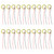 XYRSTOLR 20PCS 20mm Piezo Disc Transducer Contact Microphone Trigger Sound Sensor with 3.94 Inches Wires for Acoustic Instrument, Mic Drum Trigger Acoustic Pickup CBG Guitar