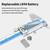 ACEMETER Digital Caliper 6 Inch Measuring Tool Stainless Steel Vernier Caliper Digital Micrometer with Large LCD Screen,Auto-Off Feature, Inch/Millimeter/Fraction Conversion Measuring Tool Caliper