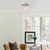VILUXY Flush Mount Ceiling Light, Satin Nickel Star Light Fixtures Ceiling with Pull Chain On/Off Switch for Hallway, Entryway, Study Room, Bedroom