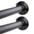 RUDI 1" Adjustable 48-84 inch Room Divider Rod with Socket Set, Black