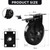 Caster Wheels, Heavy Duty 6 Inch Casters Set of 4, Locking Swivel Casters Wheels for Cart, Furniture and Workbench, Black