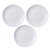MBBITL Porcelain Appetizer Plates Set of 3, 5 Inch White Dessert Salad Plates, Small Dinner Plates for Sides Snack Sauce, Kitchen Ceramic Serving Dishes