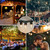 FUTIME 48 Pack S14 LED String Light Bulbs, 1W Shatterproof & Waterproof Outdoor Indoor Replacement Bulbs, E26 Base Edison LED Light Bulbs Warm White 2200K. (S14 48Pack)