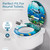 SANILO Wooden Toilet Seat with Soft Close [ROUND] - Decorative, Quiet & Slow Close Molded Wood Seat - With Strong Bumpers & Hinges - Adjustable Fit – Dolphin