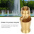 Water Fountain Nozzle Spray , 1.5 Inch Internal Thread Sprinkler Head Brass, Easy to Install Ice Tower Nozzle for Pond Fountains Library Fountain Water Fountain Nozzle Spray , 1.5 Inch Internal Thread Sprinkler Head Brass, Easy to Install Ice Tower Nozzle for Pond Fountains Library Fountain