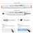 FOCCTS 36 Colors Skin Color Markers Dual Tip Marker Pen Alcohol Based Marker with Carry Case, Permanent Sketch Manga Marker Pens for Portrait Illustration Drawing Coloring