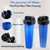 20" Neo-Pure Black/Blue Filter Housing Blue Sump/Black Cap with Pressure Relief Cap(3/4 Inch NPT, Pressure Relief)