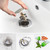QruiLanTu Bathroom Sink Drain Kit，Flexible Expandable P-Trap Sink Drain Pipe for 1-1/4" to 1-1/2" Drain Hole Snappy Trap Flexible Drain Pipe with Pop Up Sink Drain Stopper (Gray)