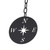 3-Tone Wind Chimes with Compass Iron Triangle Decor for Indoor Outdoor Home Porch Patio Garden Wall Ornament