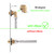 Wall Mount Commercial Faucet Installation kit,Brass 90 dergee backsplash Mount Set for Stainless Steel Commercial Kitchen Prep & Utility Sink,Lead-Free 2 Pack