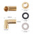 Wall Mount Commercial Faucet Installation kit,Brass 90 dergee backsplash Mount Set for Stainless Steel Commercial Kitchen Prep & Utility Sink,Lead-Free 2 Pack