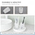 Glass Tumbler Cap 2 Pack, Aomasi Frosted Bathroom Rinsing and Mouthwash Cup, Toothbrush & Toothpaste Holder & Drinking for Glassware