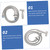 AngoilySink Side Sprayer, Stainless Steel Sink Spray Braces Kit, Sink Hose Faucet Hose Sprayer Replacement Handheld Sprayer Kit Kitchen Faucet Sprayer Sink Pull out Spray Head Supplies Nozzle