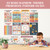 Decorably 20 Boho Learning Posters for Kids Ages 3-5, 11x17in Educational Matte-Laminated for Classrooms, Homeschool, School Hallways, Bulletin Boards