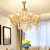 BesYouSel E14 LED Candelabra Base Bulbs 5W Decorative Candle Base 50 Watt Equivalent E14 Candle Lamp for Ceiling Fan Dining Room Home Decor 3000K Warm White AC85-265V Gold Torpedo Shape Pack of 6