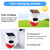 Solar Strobe Alarm Light with Motion Sensor Siren Outdoor Alarm Siren with Remote Controller 120db Sound Security Siren Light IP67 Waterproof and 4 Mode for Home,Farm,Barn,Villa,Yard(1Pack)